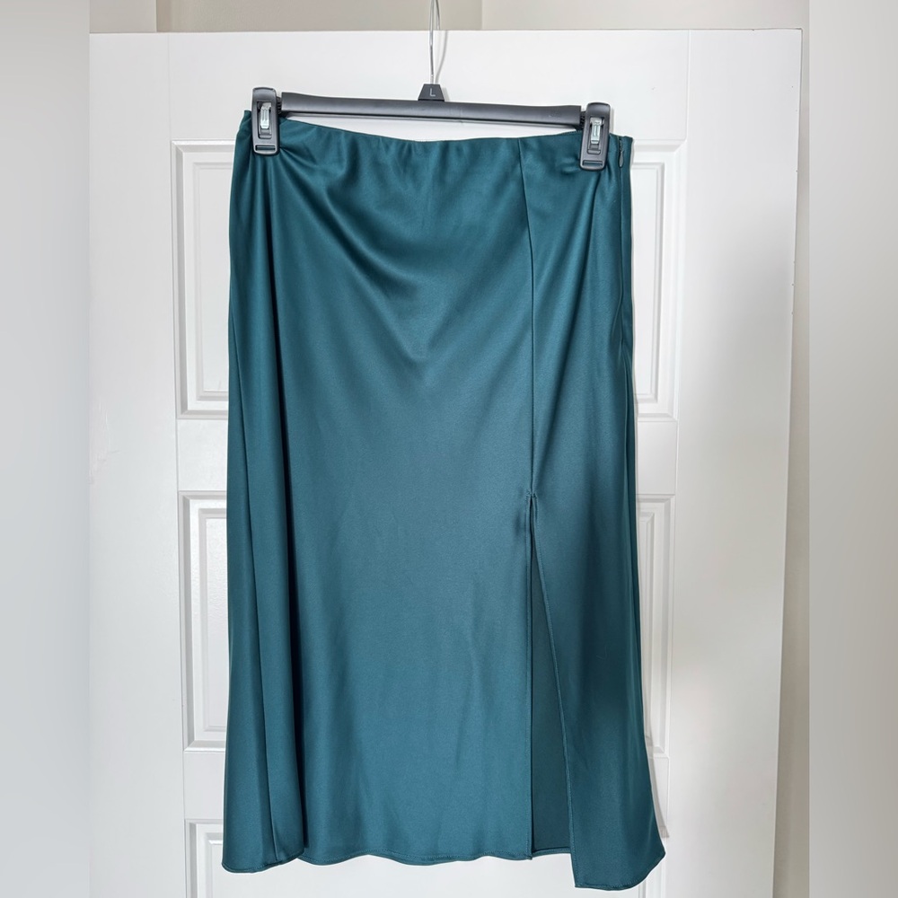 Nine West Teal Midi Skirt